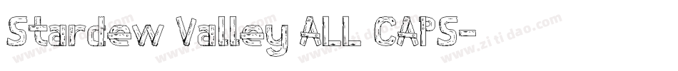 Stardew Valley ALL CAPS字体转换